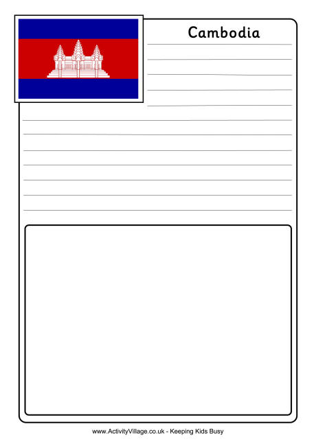 Cambodia notebooking page