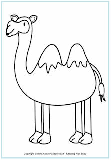 Camel Colouring Pages