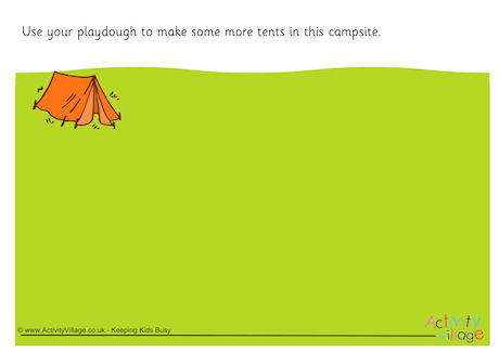 Camping Playdough Mat