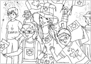 Canada Day Colouring Pages