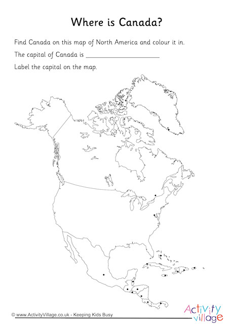 Canada Location Worksheet