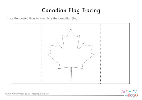 Canadian Flag Tracing