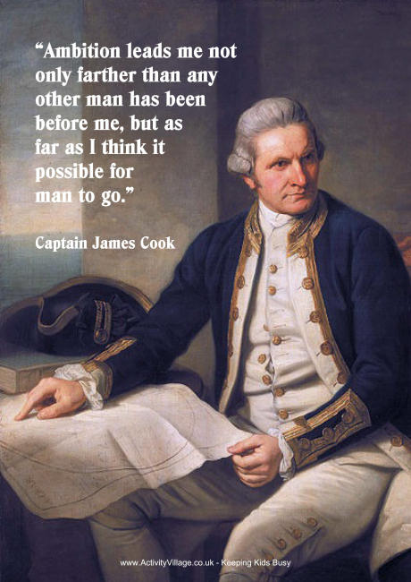 Captain Cook Quote Poster