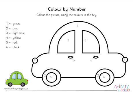 Car colour by number 3