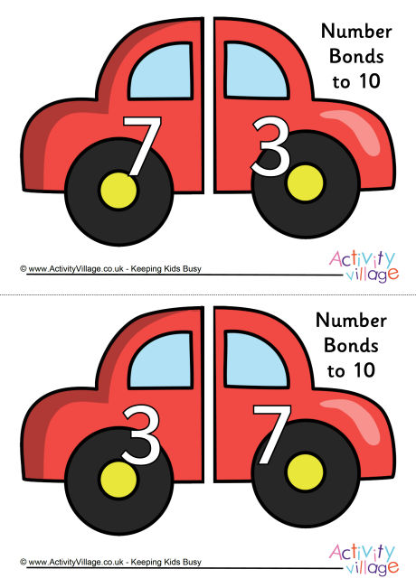 Car matching number bonds to 10