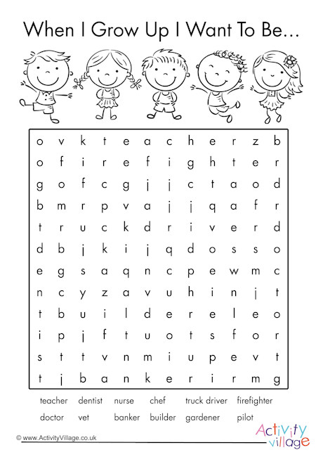 Careers word search Careers word search