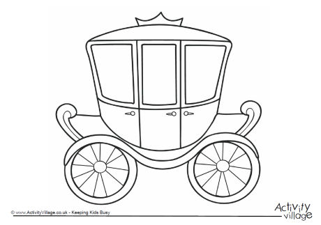 Carriage colouring page 2 Carriage colouring page 2