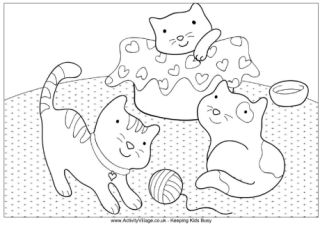 Cat Colouring Pages