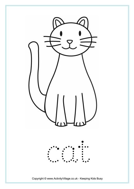 Cat Word Tracing