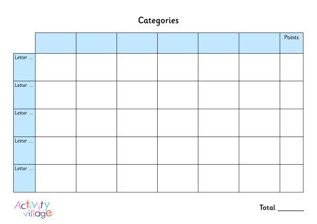 Categories 5 Rounds Categories 5 Rounds