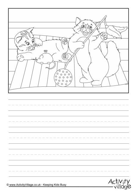 Cats Scene Story Paper