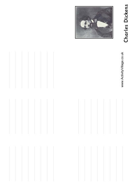 Charles Dickens booklet - lined