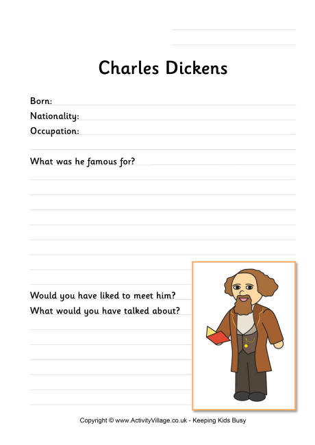 Charles Dickens worksheets 
