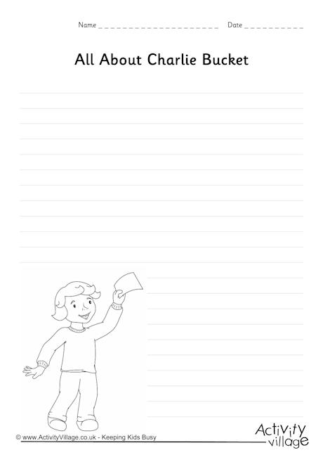 Charlie Bucket worksheet