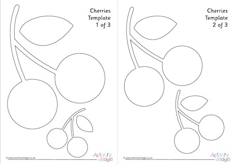 Cherries template Cherries template