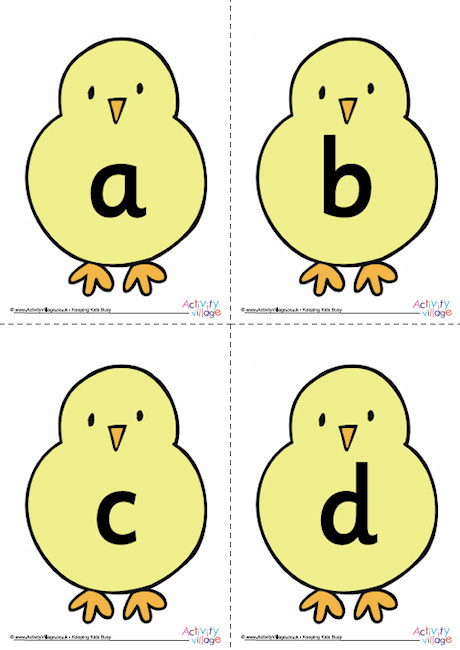 Chick Alphabet Posters