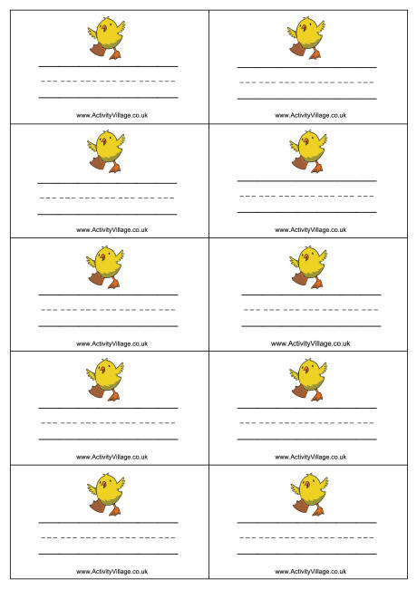 Chick name badges