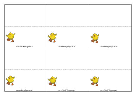 Chick place cards