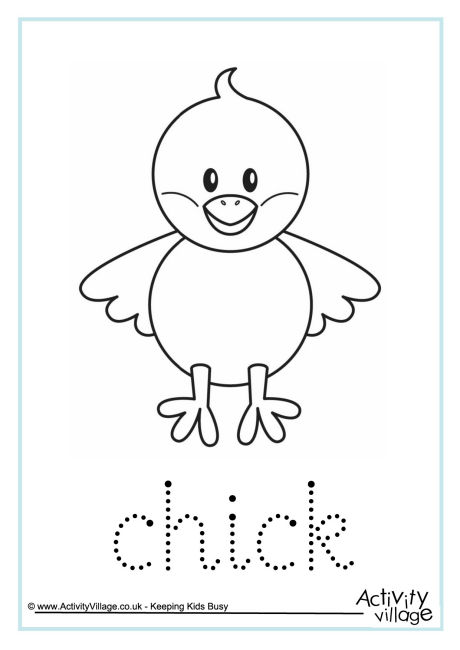 Chick word tracing