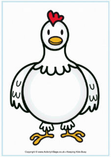 Hen Printables picture about Chicken Printable identify Fowl Printables
