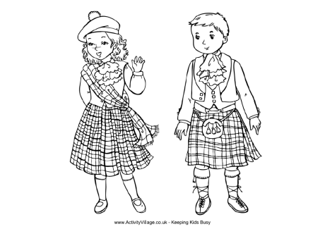 Scotland Coloring Pages For Kids 2