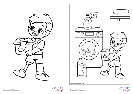 Children With Disabilities Colouring Page 22
