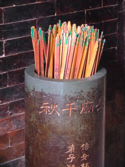 Real Chinese fortune sticks