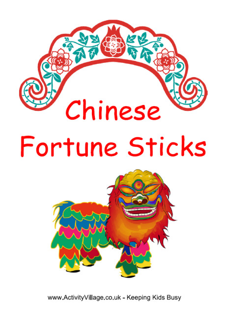 Chinese fortune sticks Chinese fortune sticks