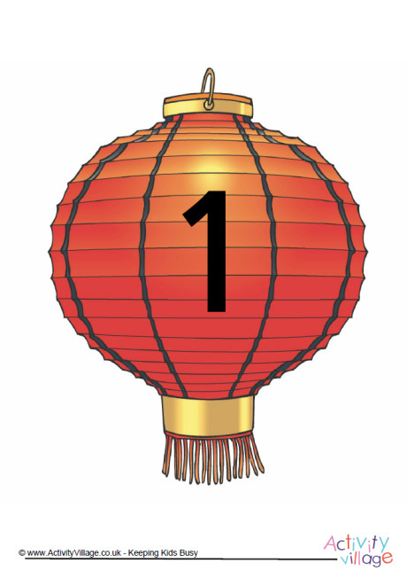 Chinese lantern number posters