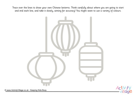Chinese lanterns pencil control