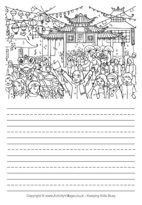 Chinese New Year celebration story paper Chinese New Year celebration story paper