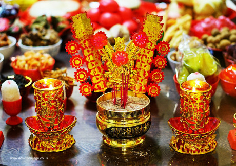 Chinese New Year decorations poster