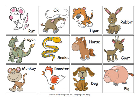 Chinese zodiac cards Chinese zodiac cards