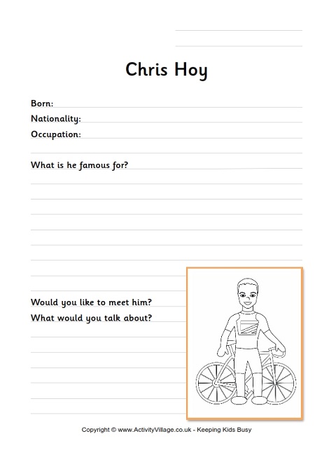 Chris Hoy worksheet