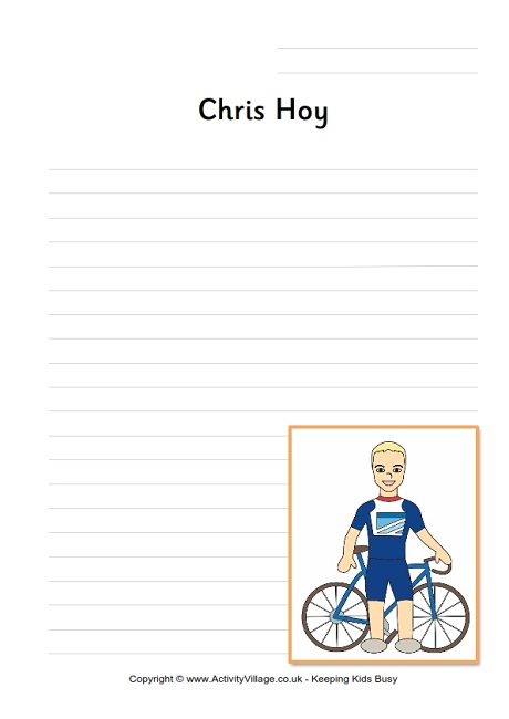 Chris Hoy writing page