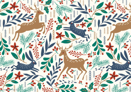 Christmas Animals Scrapbook Paper Christmas Animals Scrapbook Paper