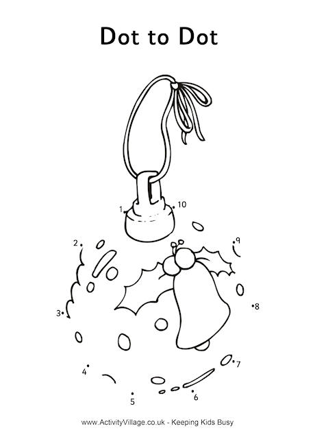 Christmas bauble dot to dot