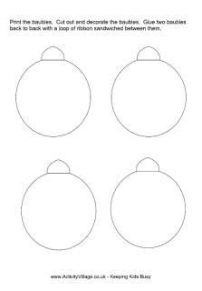 christmas baubles template