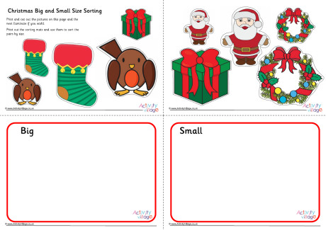 Christmas Big And Small Size Sorting