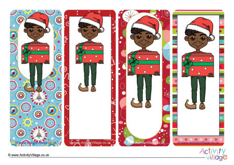 Christmas boy bookmarks