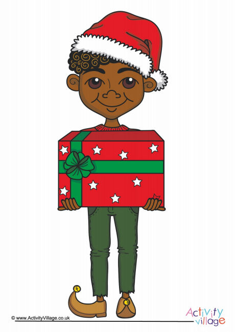 Christmas boy poster