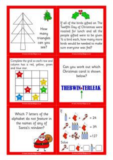 Christmas Brain Teasers