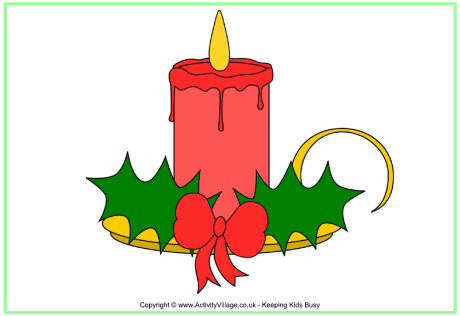Christmas candle poster 2