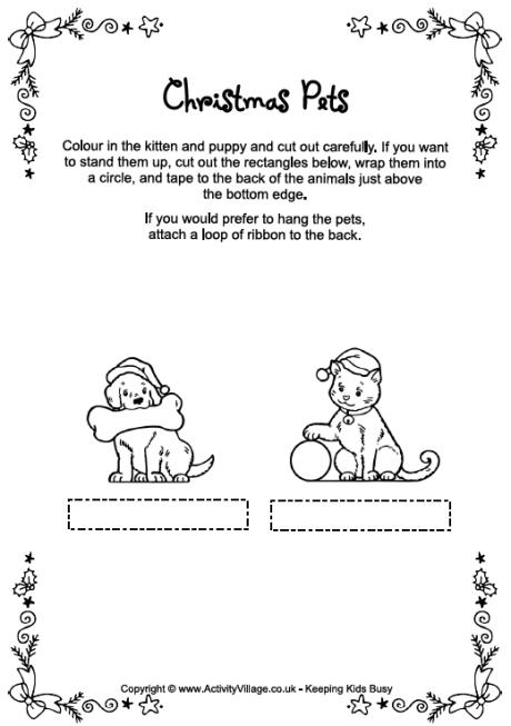 Christmas characters - pets