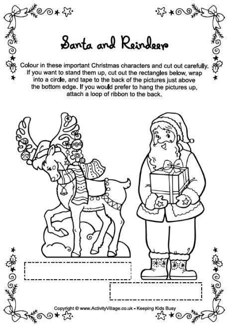 Christmas characters - Santa and reindeer