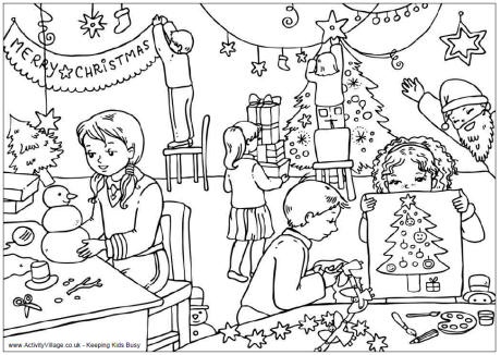 activity village coloring pages summer pictures - photo #15