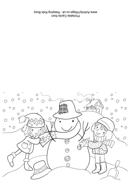 activity village winter coloring pages - photo #20