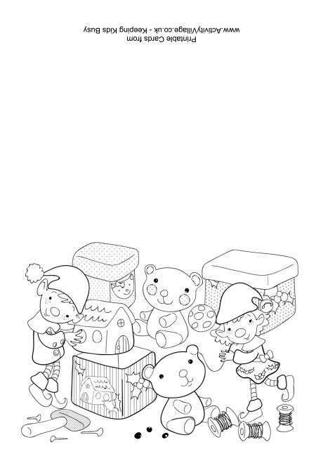 Toy Factory Colouring Card