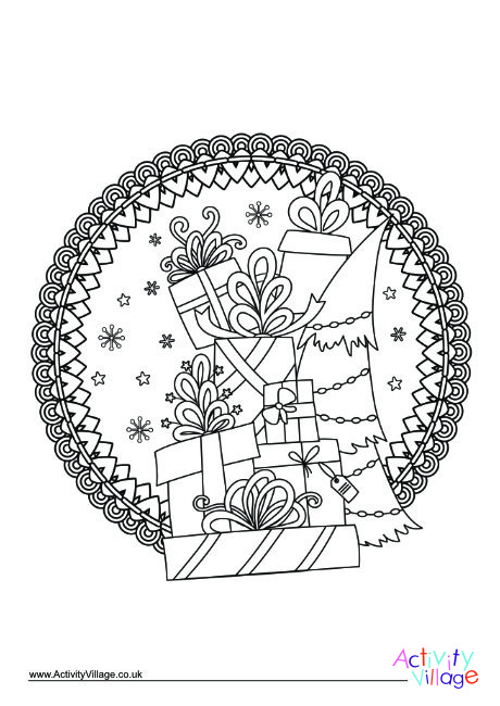 Christmas Colouring Design 12