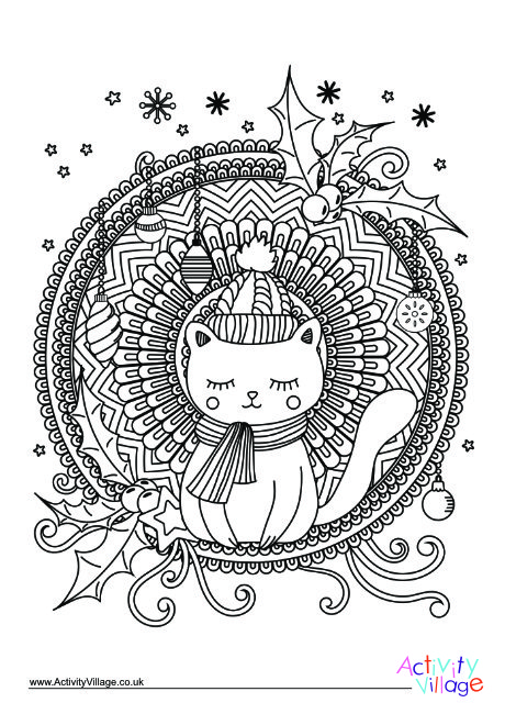 Christmas Colouring Design 7